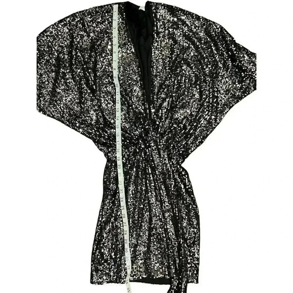 Ramy Brook Black Sequin Cocktail Dress Size XS - Picture 9 of 11